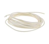 Healeved 10Ft White Cloth-Covered Pushback Guitar Wire, Pre-Tinned Copper Electric Bass Wiring Cable, Vintage Style Guitar Circuit Replacement Harness for Musical Instruments