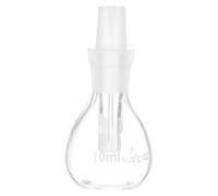Healeved 10ml Glass Specific Gravity Bottle with Stopper Lab Glassware for Liquid Measurement in School and Agricultural Use