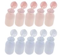 Healeved 10pcs 100ml Refillable Squeeze Bottles Set with Flip Cap, Shower Gel Dispenser and Travel Lotion Container, Shampoo and Body Wash Pump Bottles for Business Trips and Travel Use