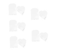 Healeved 10pcs Acrylic Makeup Mixing Palette for Eyeshadow and Manicure Handheld Cosmetic Mixing Tool for Customizing Nail Polish and Makeup Shades