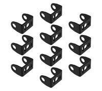 Healeved 10pcs Black Aluminum Motorcycle Fog Light Extension Mount Bracket, Spotlight Holder Mount Plate for Motorcycle LED Auxiliary Headlight Pod Lights