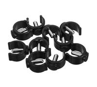 Healeved 10pcs Black Non-Slip Cane Pin Locks 15mm Latch Clamps for 22mm Tube Walking Stick Accessories Crutch Buckles Replacement for Seniors and Mobility Aids