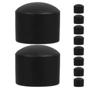 Healeved 10pcs Black Plastic Foosball Table Rod End Caps 15.8mm Mini Rod Tip Protectors for Player Safety and Secure Fit, for Office Leisure and Foosball Table Setup