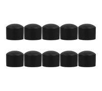 Healeved 10pcs Black Plastic Foosball Table Rod End Caps for Secure Fit and Versatile Use, for Desktop Soccer Game and Office Leisure, Compatible with 15.8mm Foosball Table Rods and Posts