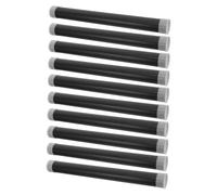 Healeved 10pcs Black Plastic Heavy-duty Mailing Tube with Lid for Artwork and Art Prints, Cylindrical Portable Design with Lightproof Protection, for Event Posters and Travel Art Tube Needs