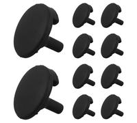 Healeved 10pcs Black Silicone Air Fryer Bumpers with Seamless Integration and Easy to Clean Design, Non-scratch Replacement Accessories for Air Fryer Grill Pan Protection