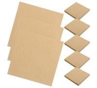 Healeved 10pcs Brown Adhesive Notepads Strong Adhesion and Tearable Design, 80 Sheets Per Pad, for Students Note Taking and Annotations at Home Or School