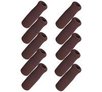 Healeved 10Pcs Brown EVA Foam Cane Handle Cushion Grips Non-Slip Walking Cane Hand Grips Comfortable Foam Sleeves for Walking Sticks and Walker Accessories