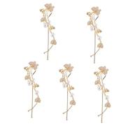 Healeved 10pcs Butterfly Hair Clips for Ladies Pearls Barrette Retro Chinese Style Hairpin Hair Accessories for Women