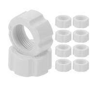 Healeved 10pcs Car Phone Holder Ball-joint Fixed Adapter Ring, 17mm Phone Holder Replacement Parts, Plastic, White, for Car Air Vent and Windshield, Easy Adjustment for Calls