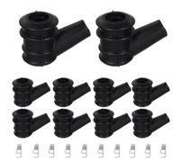 Healeved 10pcs Chainsaw High Pressure Cap with Rubber Boot and Built-in Spring, Portable Chainsaw Ignition Parts for Quick Ignition and Efficient Field Logging
