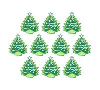 Healeved 10pcs Christmas Embroidered Patch for Cloth with Green Cloth Material, Lightweight and Easy to Sew, for Party Costume or DIY Clothes Making, Featuring Beautiful Patterns and Full