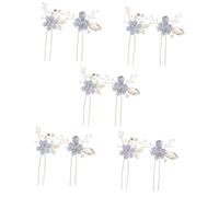Healeved 10pcs Cloth Flower Hairpins Bridal Hair Accessories for Wedding Elegant Wedding Flower Hair Jewelry for Bridesmaids Comfortable and Unique Design for Special Moments