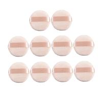 Healeved 10pcs Comfortable Makeup Powder Cosmetics Pad for Face Makeup Setting Puff for Woman