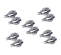 Healeved 10pcs Elegant Rhinestone Hair Clips for Women Decorative Hair Slides for Ponytail Buns