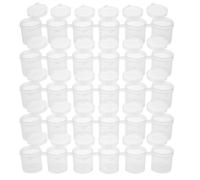 Healeved 10pcs Empty Paint Containers with Lids 15ml 0.53oz Plastic Multi-Compartment Paint Storage Boxes Compact and Portable Design for Travel and Outdoor Sketching
