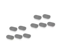 Healeved 10pcs Household Dishwashing Sponge Pads Dual-Sided Cleaning Sponge for Kitchen and Bathroom Strong Decontamination Water Absorption Grey White