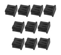 Healeved 10pcs Ice Hockey Stick End Plug Black Tpr with Shock Absorption and Quick Installation for Lacrosse and Ice Hockey Sticks during Intense Training Sessions