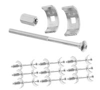 Healeved 10pcs Kitchen Countertop Connector Drawbolt 100mm Half-moon Shape Galvanized Steel with Adaptability and Weight-bearing Capacity for Furniture Joiners