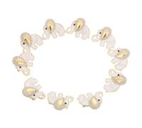 Healeved 10pcs Korean Style Elephant Brooch Pin Hardwearing Metal with Sparkling Rhinestone Accents Elegant Animal Lapel Pins for Women Jackets Sweaters Fashionforward Accessories