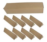 Healeved 10pcs Kraft Mailing Triangle Box Made of Environmentally Sustainable Kraft Paper with Ergonomic Design, for Transportation and Packaging of Documents, Posters, and Artwork Storage