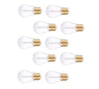 Healeved 10pcs Light Bulb Shaped Lip Gloss Tubes Refillable Plastic Cosmetic Containers Transparent Portable DIY Lip Balm Bottles for Travel and Daily Use
