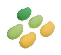 Healeved 10pcs Mango Shape Makeup Sponge Non Blending Tools for Foundation Cream Concealer and Powder Versatile Cosmetic Props for Face Makeup Applications