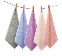 Healeved 10pcs Microfiber Face Washcloths for Women Soft Coral Fleece Makeup Remover Towels High-density Absorbent Facial Cleansing Cloths Mixed Colors Machine Washable and Portable for