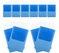 Healeved 10Pcs Nurse Pen Holder Pocket Protectors Insert Type Pen Storage Bags Light Blue for Doctors and Medical Staff Office Use