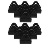 Healeved 10pcs Plastic Wheelchair Footrest U-Type Mount 22mm Quick Release Detachable Base for Wheelchair Leg Rest Parts Accessories