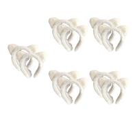 Healeved 10pcs Plush Cat Ears Headbands for Face Washing Makeup Cute Skincare Hairband for Spa Shower Facial Masks Comfortable Soft and Stylish Hair Accessories