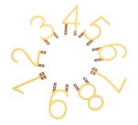 Healeved 10pcs Portable LED Number Lights Sign and Luminous Silhouettes, White Plastic Numeric LED Filament for Home Use and Bedtime Stories, Enhanced Visibility in Low Light