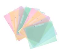 Healeved 10Pcs Portable Plastic File Folders with Swing Clip, Report Covers for Document Organization, Presentation Folder Set for Office and School Use, Assorted Colors