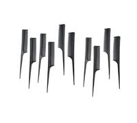 Healeved 10pcs Professional Barber Tools of Heat Resistant Antistatic Hair Cutting Comb for Men