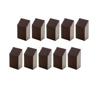 Healeved 10pcs Reusable Brown Sponge Cleaning Tools for Housekeeping with Quick Drying and Effective Cleaning Pot Brush for Kitchen and Household Use