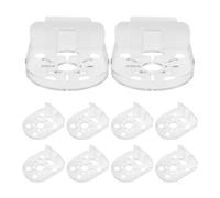 Healeved 10pcs Security Camera Mounting Shelf - Self Adhesive Wall Mount Bracket for Security Cameras - Transparent Indoor Monitoring Devices Holder Stand