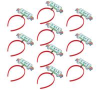 Healeved 10pcs Soccer Headbands Football Hairband Comfortable Easy to Wear Unique Vibrant Multi-color Non-woven Fabric Plastic Hair Accessories for Game Day and Soccer Party Favors