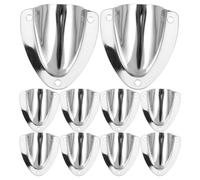 Healeved 10pcs Stainless Steel Clam Shell Ventilator - Marine Boats Vent Ventilation Cover - 2.4x2.2in Marine Wire Cable Vent Cover for Boat Yacht