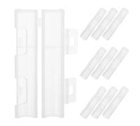 Healeved 10pcs Transparent Makeup Brush Covers Dustproof Protector Sleeves for Cosmetic Brushes Washable Plastic Caps with Snug Fit for Easy Identification and Secure Storage