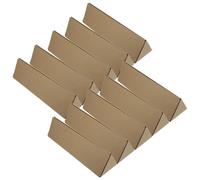 Healeved 10pcs Triangle Kraft Mailing Triangle Box Red Wine Packaging Box Tube Storage for Artworks Crafts Postal Shipping Cartons
