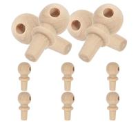 Healeved 10pcs Unfinished Wood Gourd Bottle Stoppers Comfortable Grip and Sturdy Material for DIY Projects and Furniture Crafting