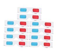 Healeved 10Pcs Viewing Glasses Style Glasses for Movies Lightweight Durable Glasses Props for Theaters and Gaming Comfortable and Portable Glasses