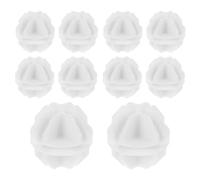 Healeved 10pcs Wire Cube Connectors White Plastic Multiple Slots and Special Insert Groove Design for Organizing and Space Saving in Indoor Storage Cabinets and Shoe Cabinets