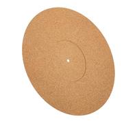 Healeved 12-Inch Cork Vinyl Record Protective Mat with Groove, Turntable Platter Pad 297Mm X 3Mm, Shock-Absorbing Disc Mat for Vinyl Record Players, Natural Wood Color
