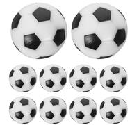 Healeved 12 Pcs 31mm Resin Mini Football Balls Black White Table Football Replacement Plastic Balls for Tabletop Soccer Games Accessories Set of 2