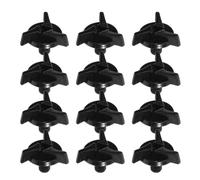 Healeved 12 Pcs Black Plastic Helmet Visor Screws Kit for Motorcycle Helmets Lightweight and Easy Installation Repair and Replacement