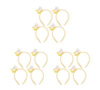 Healeved 12 Pcs Plush Banana Headband for Women, Cute Food Headband with Comfortable Plastic and Soft Plush Material, for Halloween and Party Events, Protects Hair during Skincare and Face