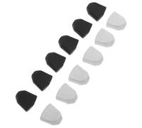 Healeved 12 Sets Guitar Tuning Pegs Replacement Tuning Key Buttons Heads Machine Handle for Folk Acoustic Guitar in Black and White Decorative Finish Random Color