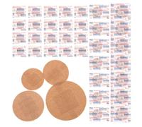 Healeved 120pcs Breathable Round Fabric Plasters Strong Adhesion and Material, Flexible for Fingertip Protection, for Travel and Daily Life Use