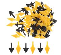 Healeved 120pcs DIY Fake Chick Beak Inserts Plastic Bird Mouth Accessories for Crafting Stuffed Animals and Doll Making, Black and Yellow Mini Bird Beaks for Boys and Girls and Hobbyists